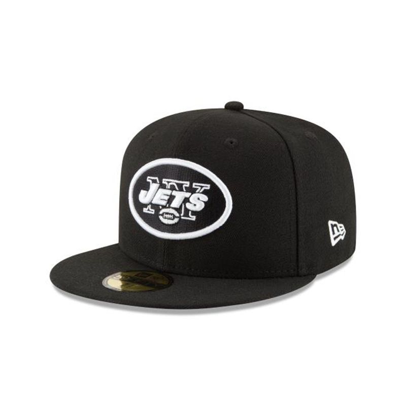 NFL New York Jets 59Fifty Fitted (CTX8124) - Black New Era Caps